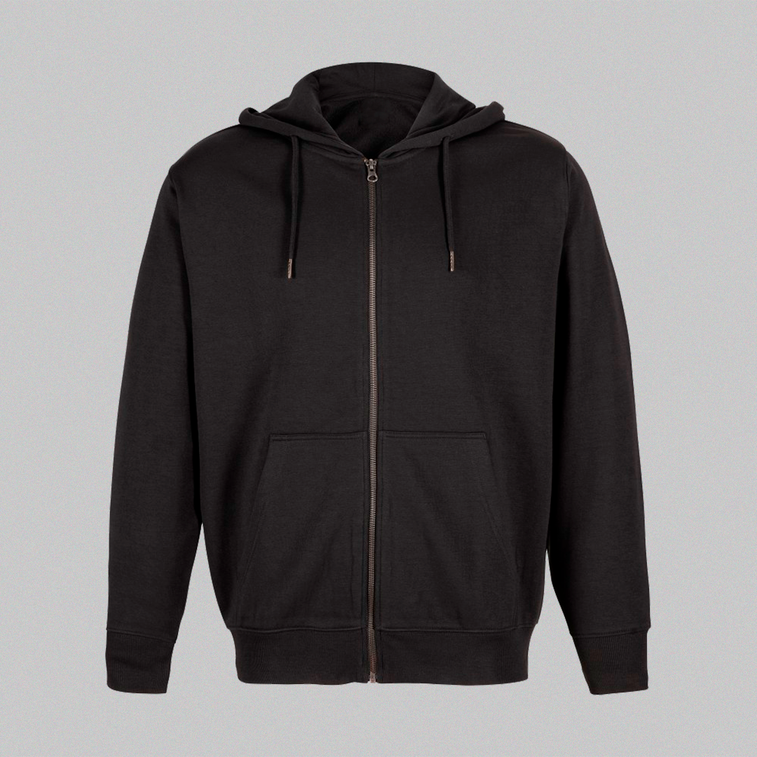 POLERON NEGRO CON CIERRE - PERSONALIZADO